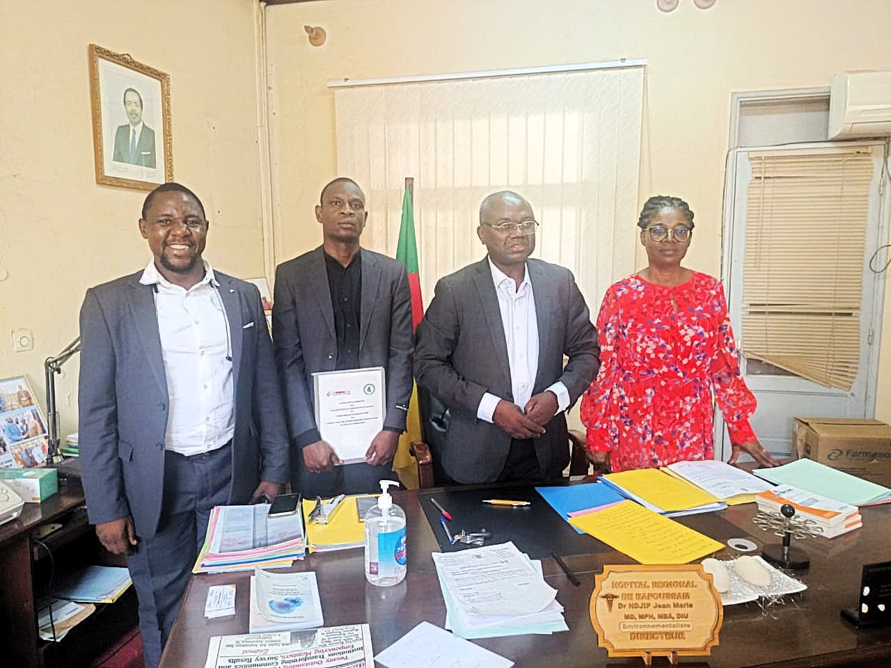 Signature de la convention Drep’ACCI 2 avec l’hôpital régional de Bafoussam.